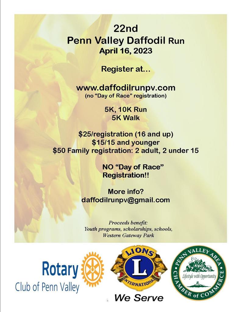It is time to register for the Daffodil Run!